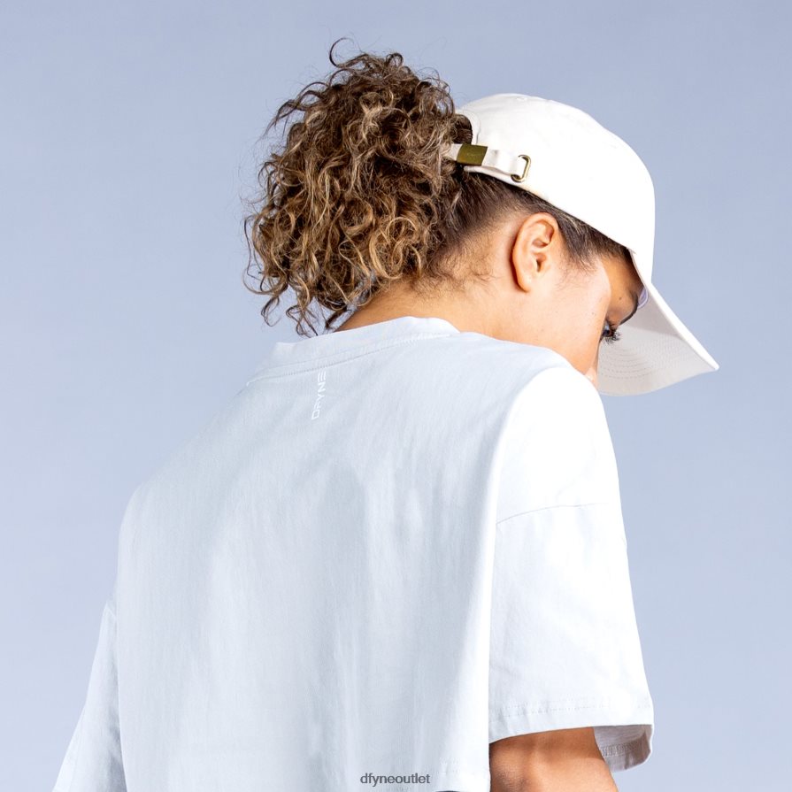 Dfyne Akcesoria biały sygnowana czapka JFL26T128