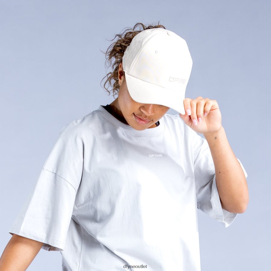 Dfyne Akcesoria biały sygnowana czapka JFL26T128