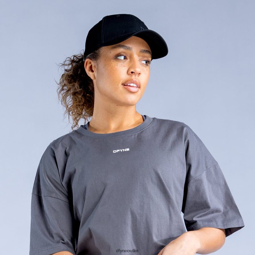 Dfyne Akcesoria czarny sygnowana czapka JFL26T127