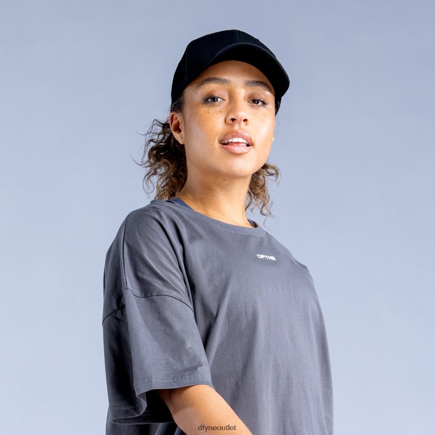 Dfyne Akcesoria czarny sygnowana czapka JFL26T127