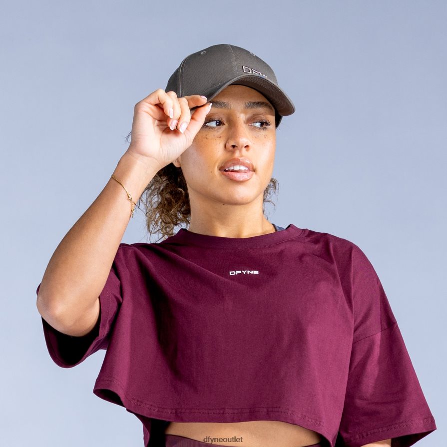 Dfyne Akcesoria czekoladowy brąz sygnowana czapka JFL26T129