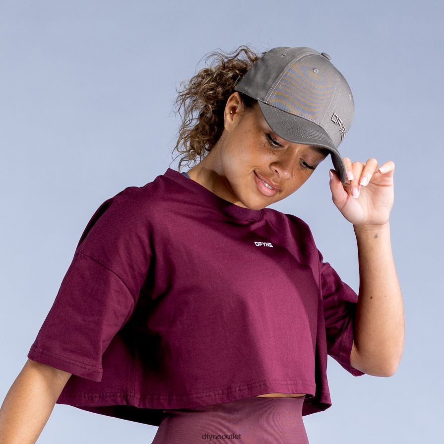 Dfyne Akcesoria czekoladowy brąz sygnowana czapka JFL26T129