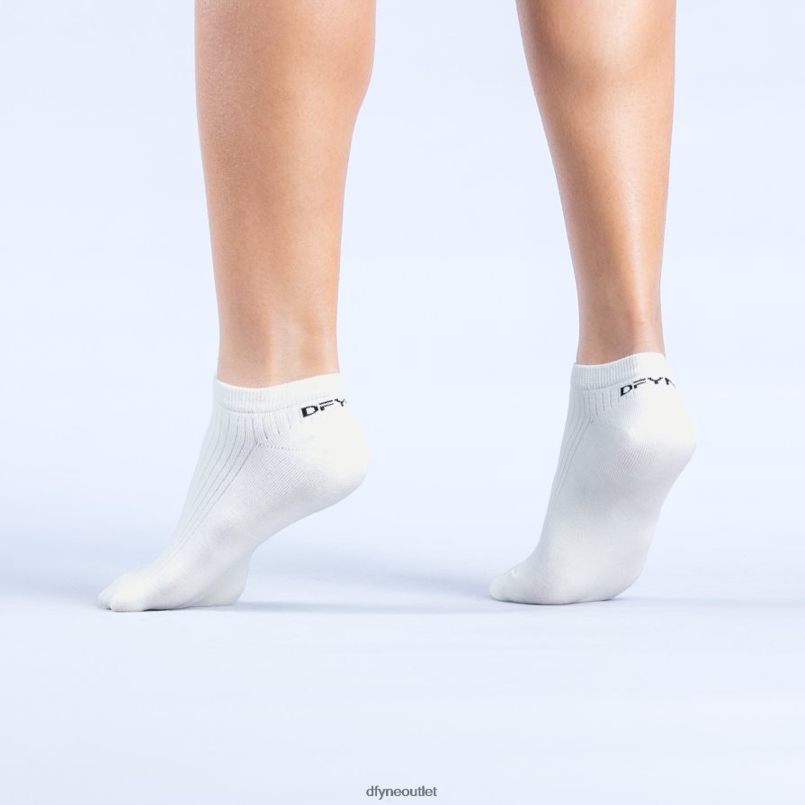 Dfyne Akcesoria złamana biel ożywić skarpetki do kostki JFL26T75
