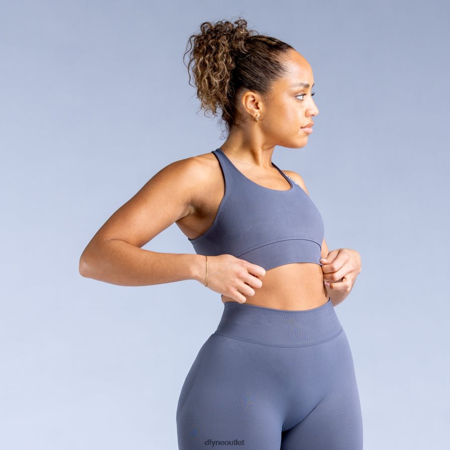 Dfyne najfatalniejszy ciemnoszary kamień dynamiczny biustonosz sportowy JFL26T131