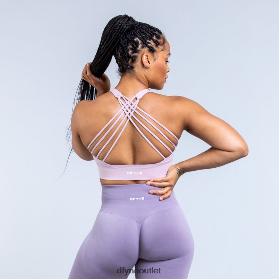 Dfyne najfatalniejszy dymny fiolet Biustonosz sportowy Origin zapewniający średnie wsparcie JFL26T102