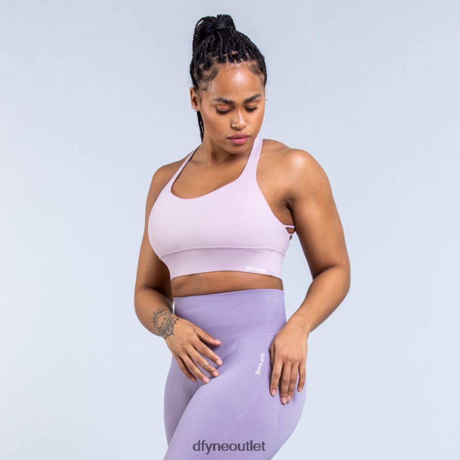 Dfyne najfatalniejszy dymny fiolet Biustonosz sportowy Origin zapewniający średnie wsparcie JFL26T102