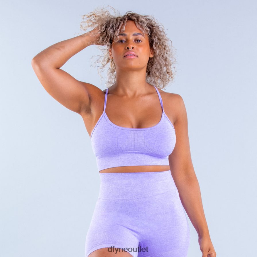 Dfyne najfatalniejszy fioletowy Biustonosz sportowy Valkyrie ze standardowym wsparciem JFL26T107