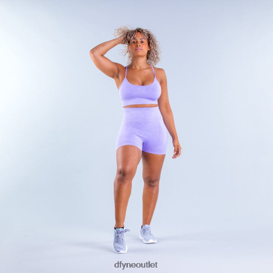 Dfyne najfatalniejszy fioletowy Biustonosz sportowy Valkyrie ze standardowym wsparciem JFL26T107