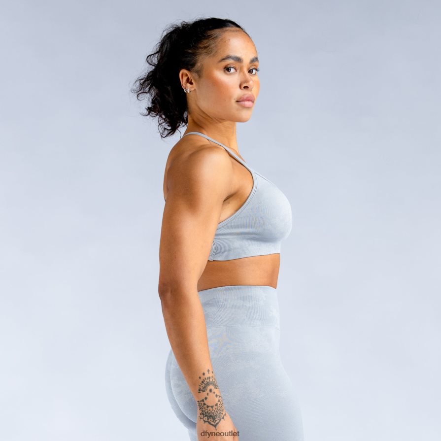 Dfyne najfatalniejszy jasnoszary kamień Dynamiczny biustonosz sportowy bez pleców JFL26T158