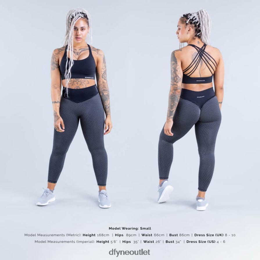 Dfyne najfatalniejszy matowa czerń Biustonosz sportowy Origin zapewniający średnie wsparcie JFL26T117