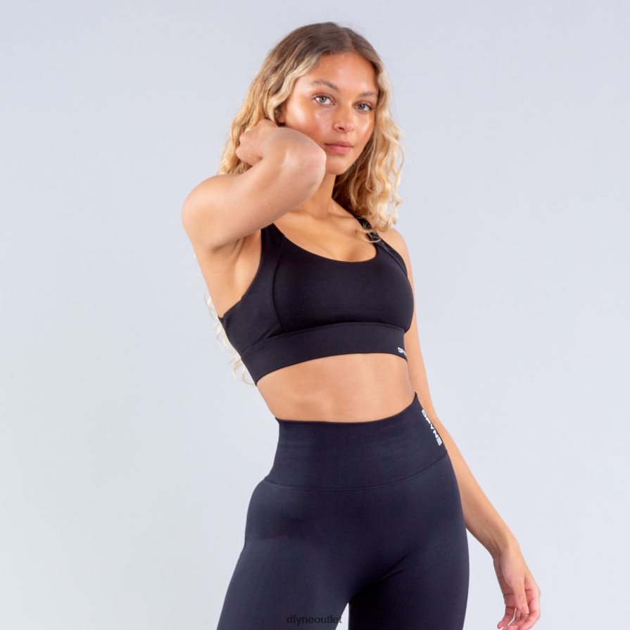Dfyne najfatalniejszy matowa czerń Biustonosz sportowy Origin zapewniający wysokie wsparcie JFL26T64