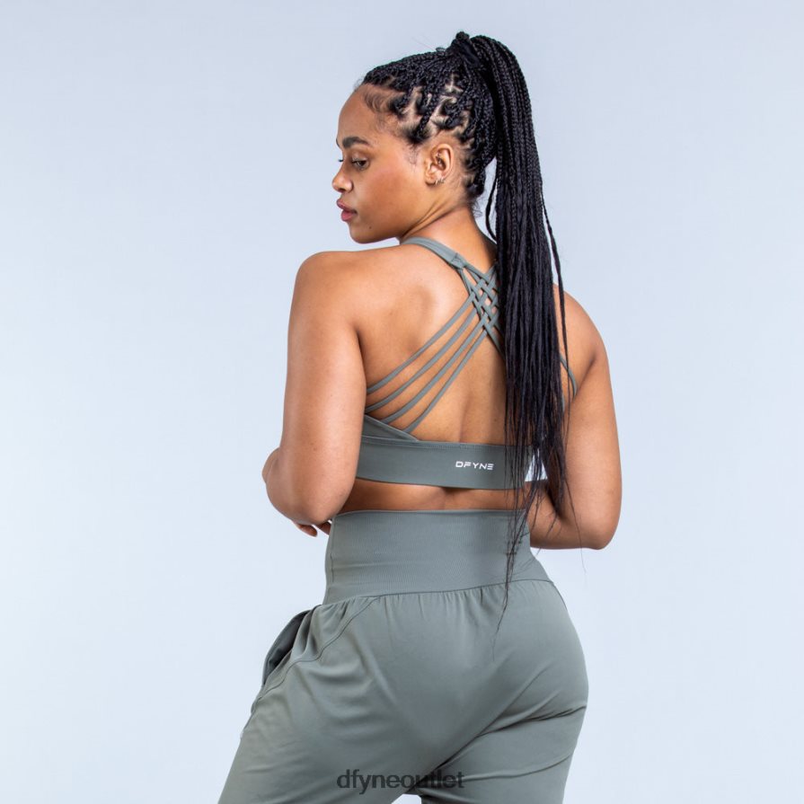 Dfyne najfatalniejszy zieleń mchu Biustonosz sportowy Origin zapewniający średnie wsparcie JFL26T45