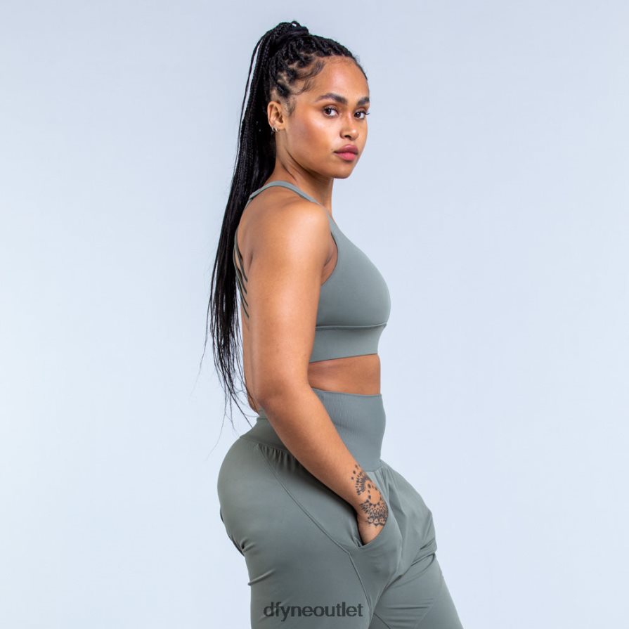 Dfyne najfatalniejszy zieleń mchu Biustonosz sportowy Origin zapewniający średnie wsparcie JFL26T45