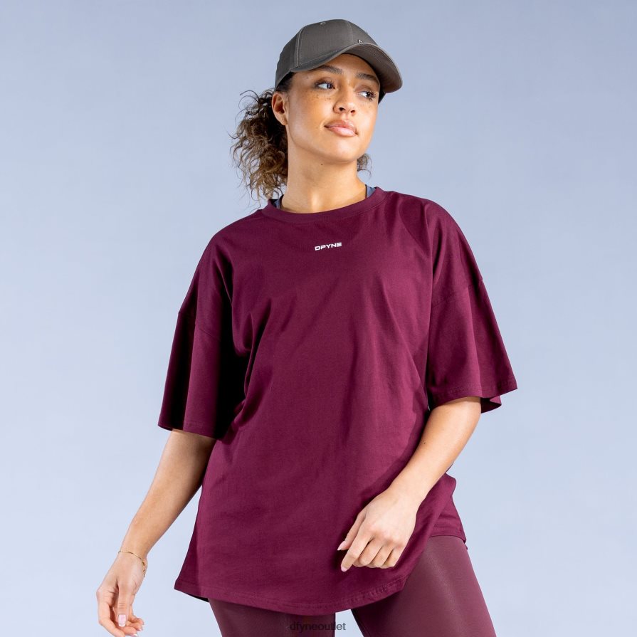 Dfyne najfatalniejszy Burgundia luxe revive oversize t JFL26T139