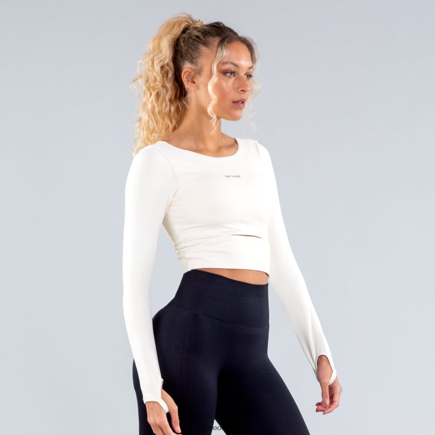 Dfyne najfatalniejszy krem Oryginalny top z długim rękawem JFL26T65