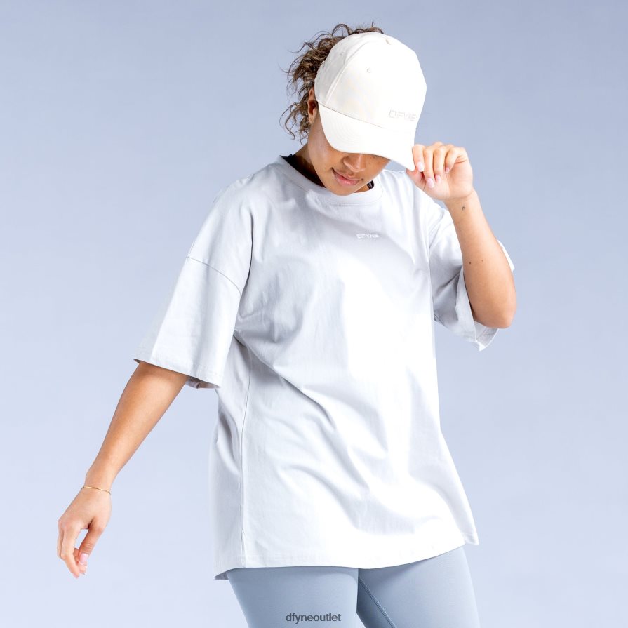 Dfyne najfatalniejszy lodowa szarość luxe revive oversize t JFL26T136