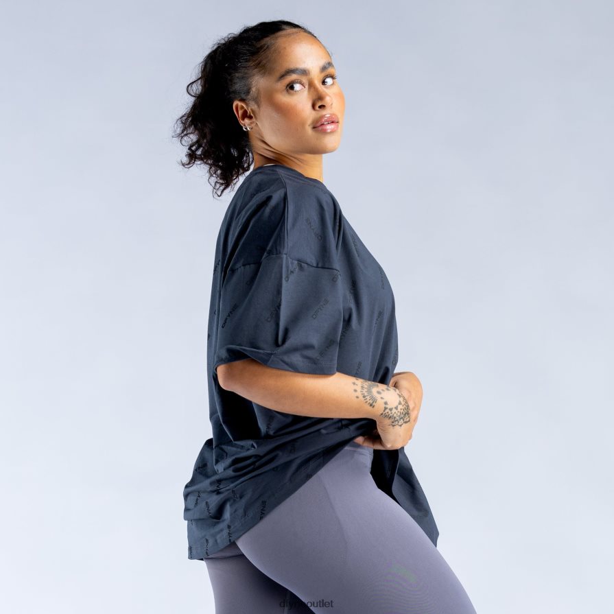 Dfyne najfatalniejszy łupkowo-szary revive charakterystyczny oversize t JFL26T50