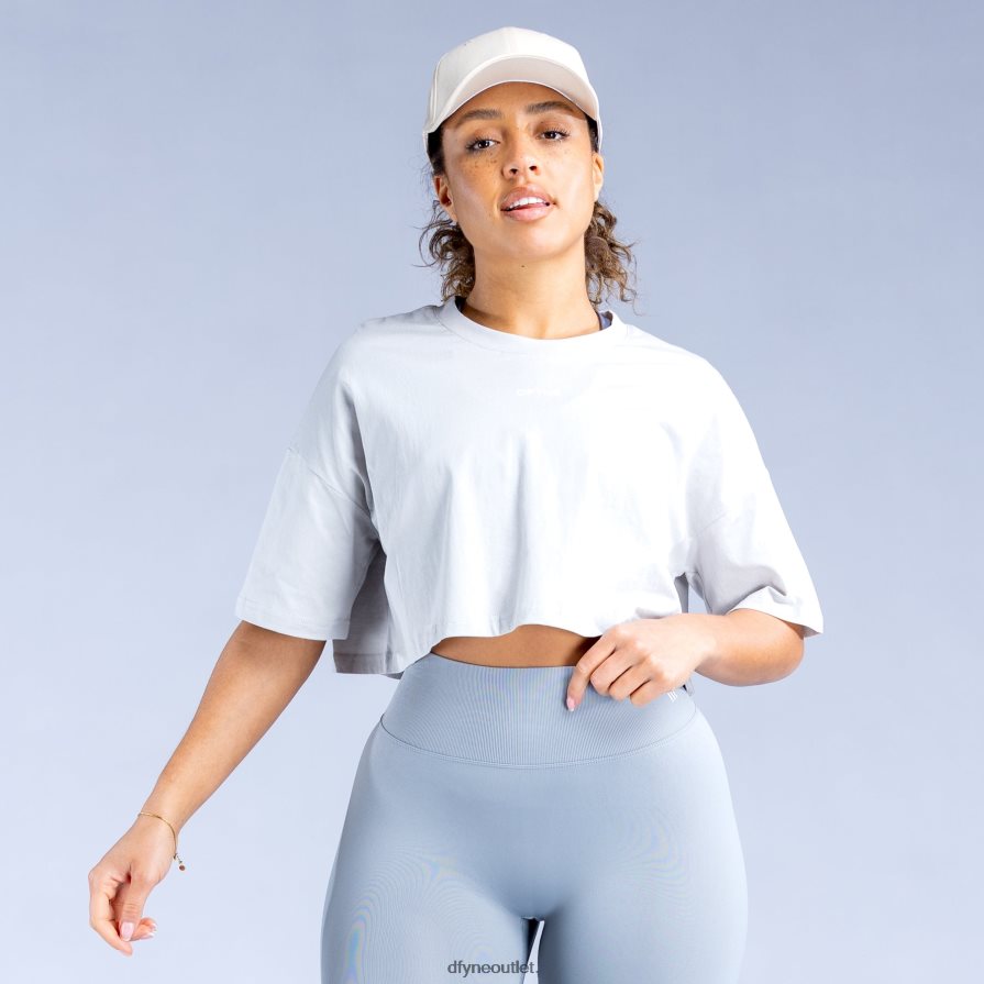 Dfyne odzież lodowa szarość krótki top ożywiający JFL26T132