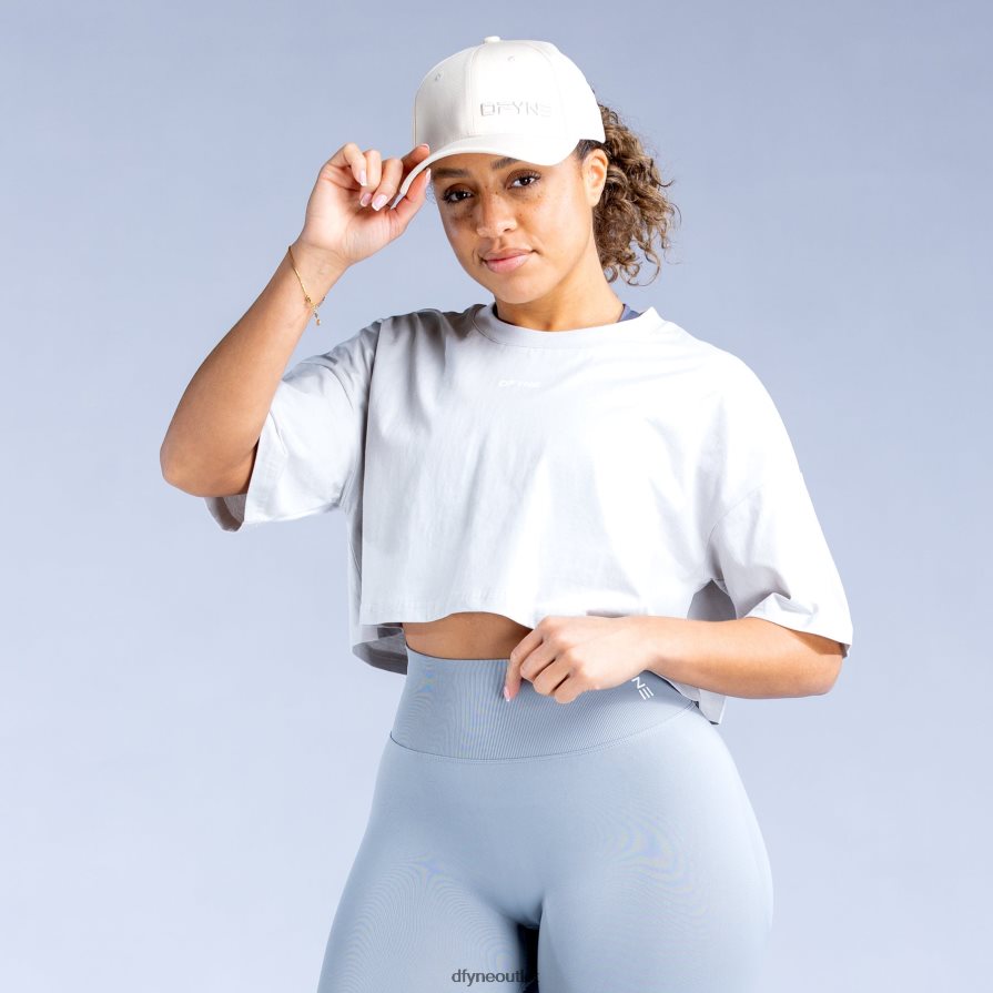 Dfyne odzież lodowa szarość krótki top ożywiający JFL26T132