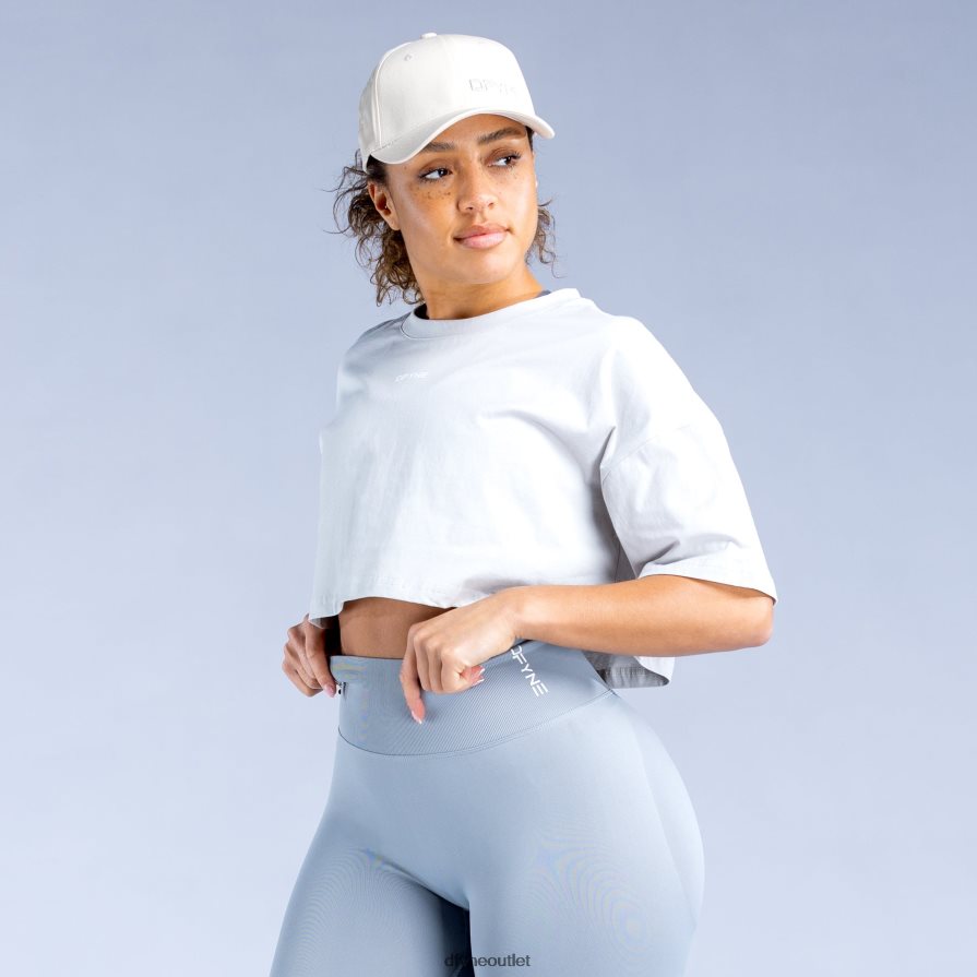 Dfyne odzież lodowa szarość krótki top ożywiający JFL26T132