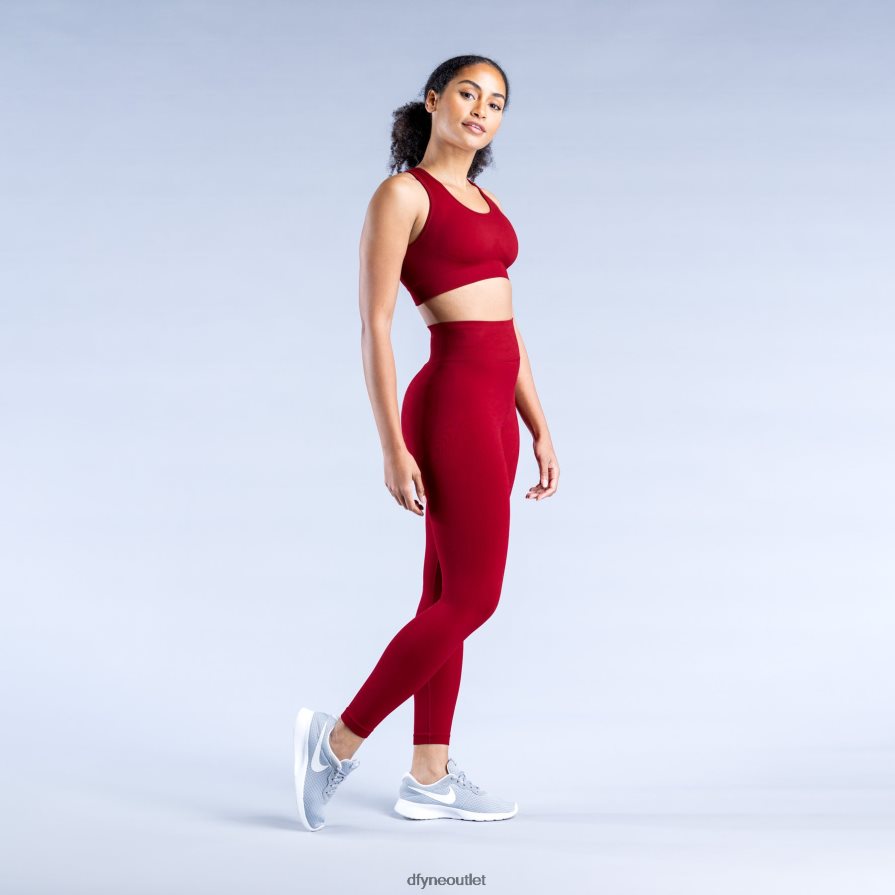 Dfyne statki karmazynowy legginsy dynamiczne 5 JFL26T44