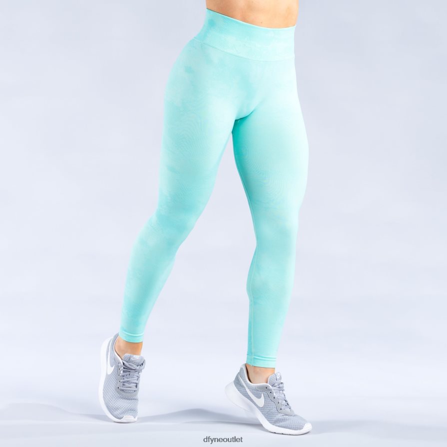 Dfyne statki lodowa mięta legginsy z dynamiczną mgłą JFL26T149