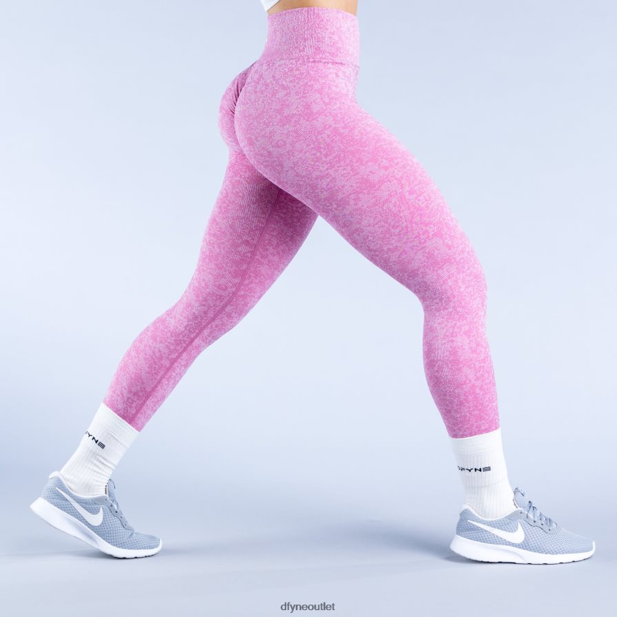 Dfyne statki miejski kamuflaż/ciemny róż ożywienie legginsów JFL26T38