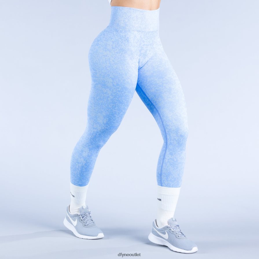 Dfyne statki miejski kamuflaż/kryształowy błękit ożywienie legginsów JFL26T37