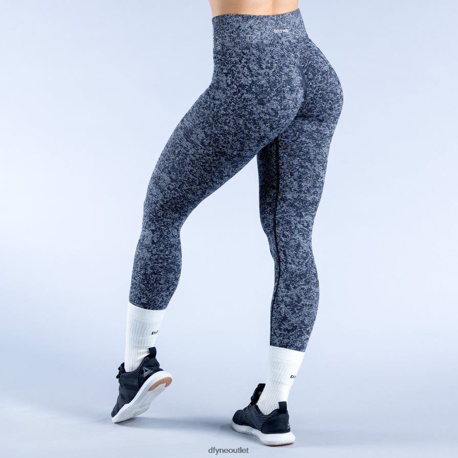 Dfyne statki miejski kamuflaż/północna czerń ożywienie legginsów JFL26T39