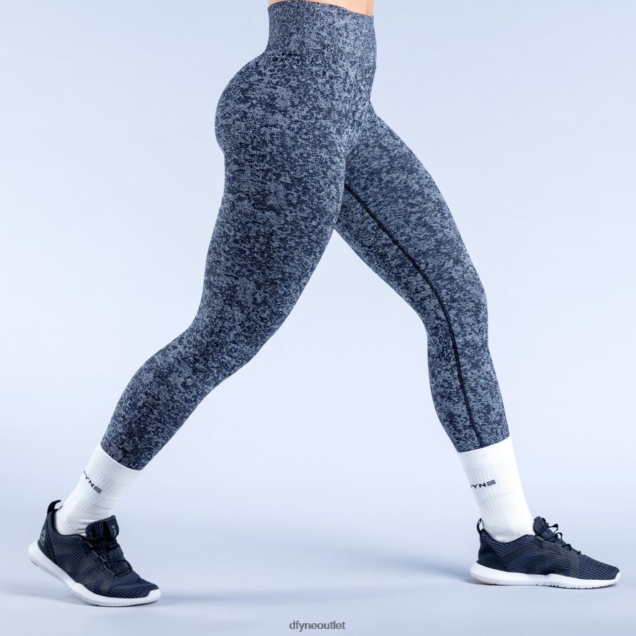 Dfyne statki miejski kamuflaż/północna czerń ożywienie legginsów JFL26T39