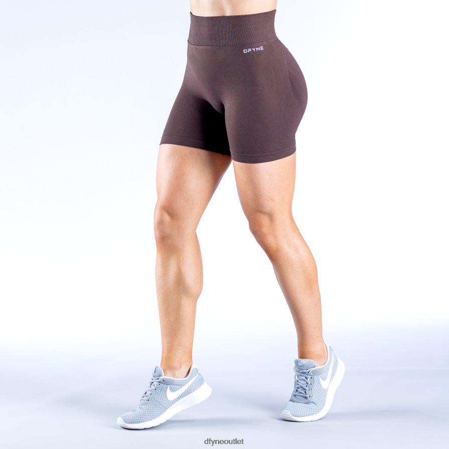 Dfyne statki czekoladowy brąz dynamiczne spodenki 4,5' 6 JFL26T10