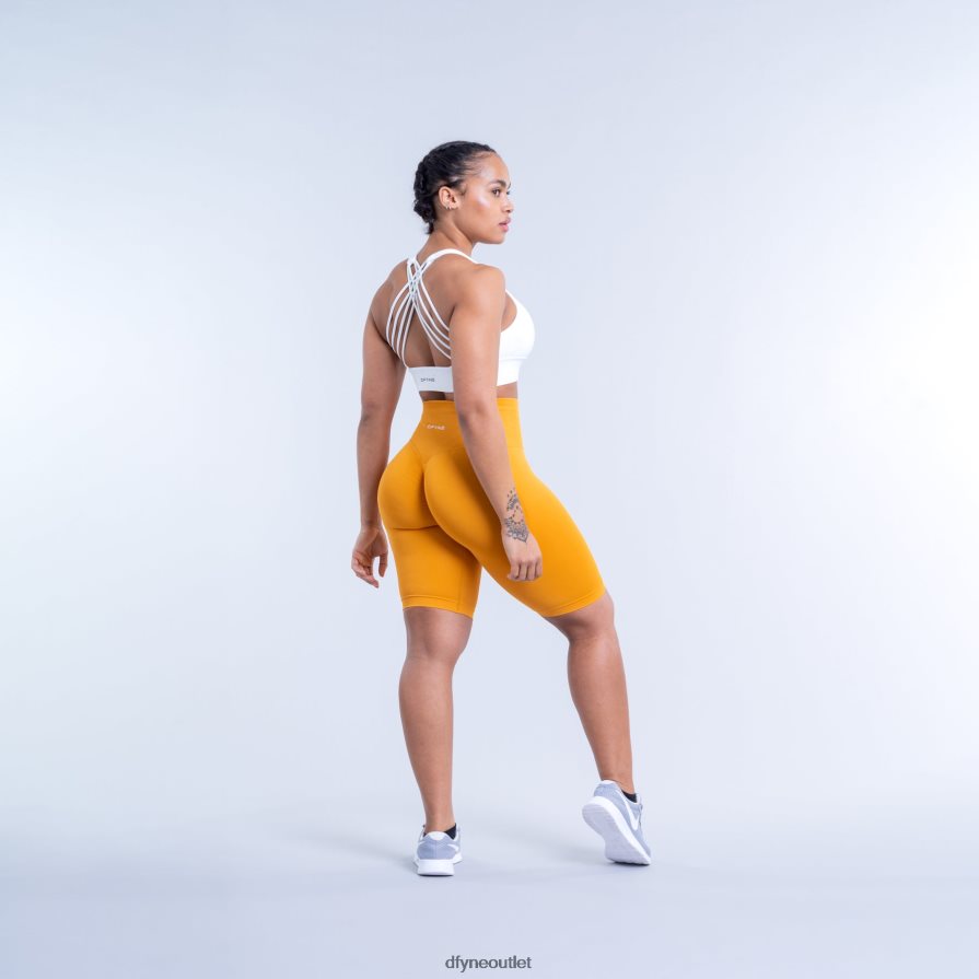 Dfyne statki musztardowy żółty dynamiczne spodenki JFL26T93